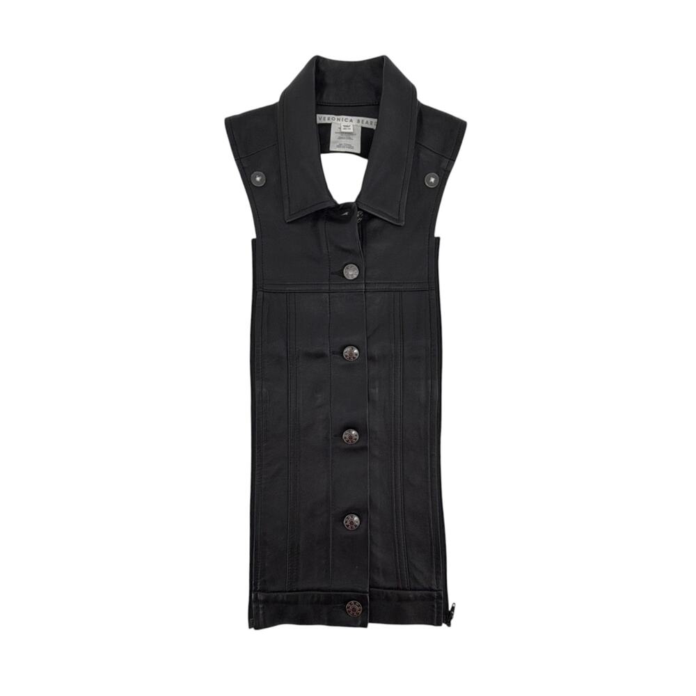 VERONICA BEARD Slate Dickey in Black Lamb Leather - Picture 3 of 7